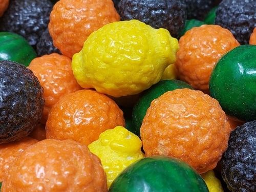 Dubble Bubble 1 Inch Gumballs Fancy Fruit 1lb 